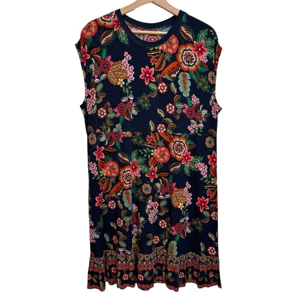 Johnny Was The Janie Favorite Tank Tiered Dress Women XL Floral Clarkwood NWT